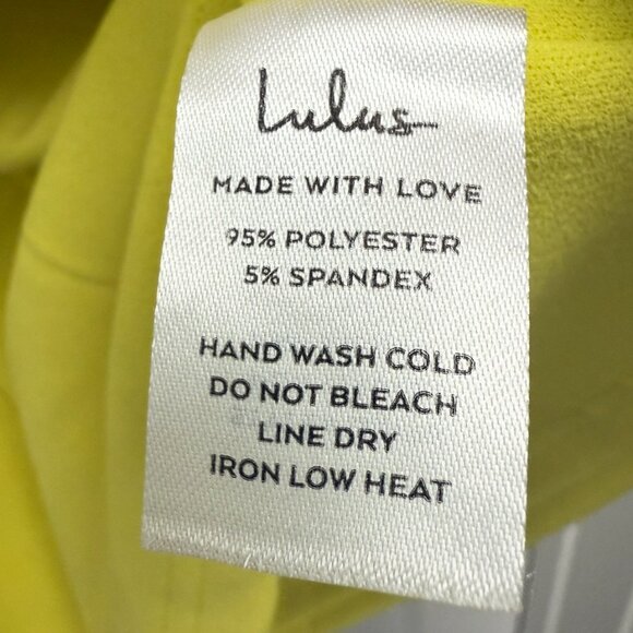 Lulu's One Shoulder Yellow Mini Dress - Picture 3 of 4